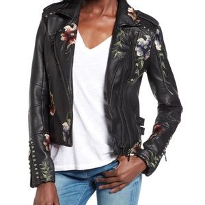 BlankNYC Embroidered Leather Jacket